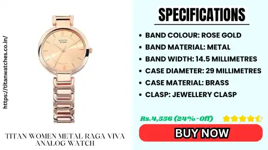 Titan Women Metal Raga Viva Analog Watch